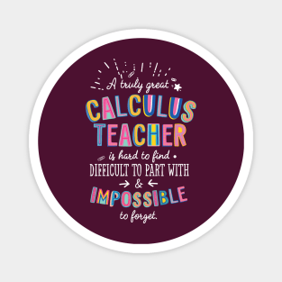 A truly Great Calculus Teacher Gift - Impossible to forget Magnet